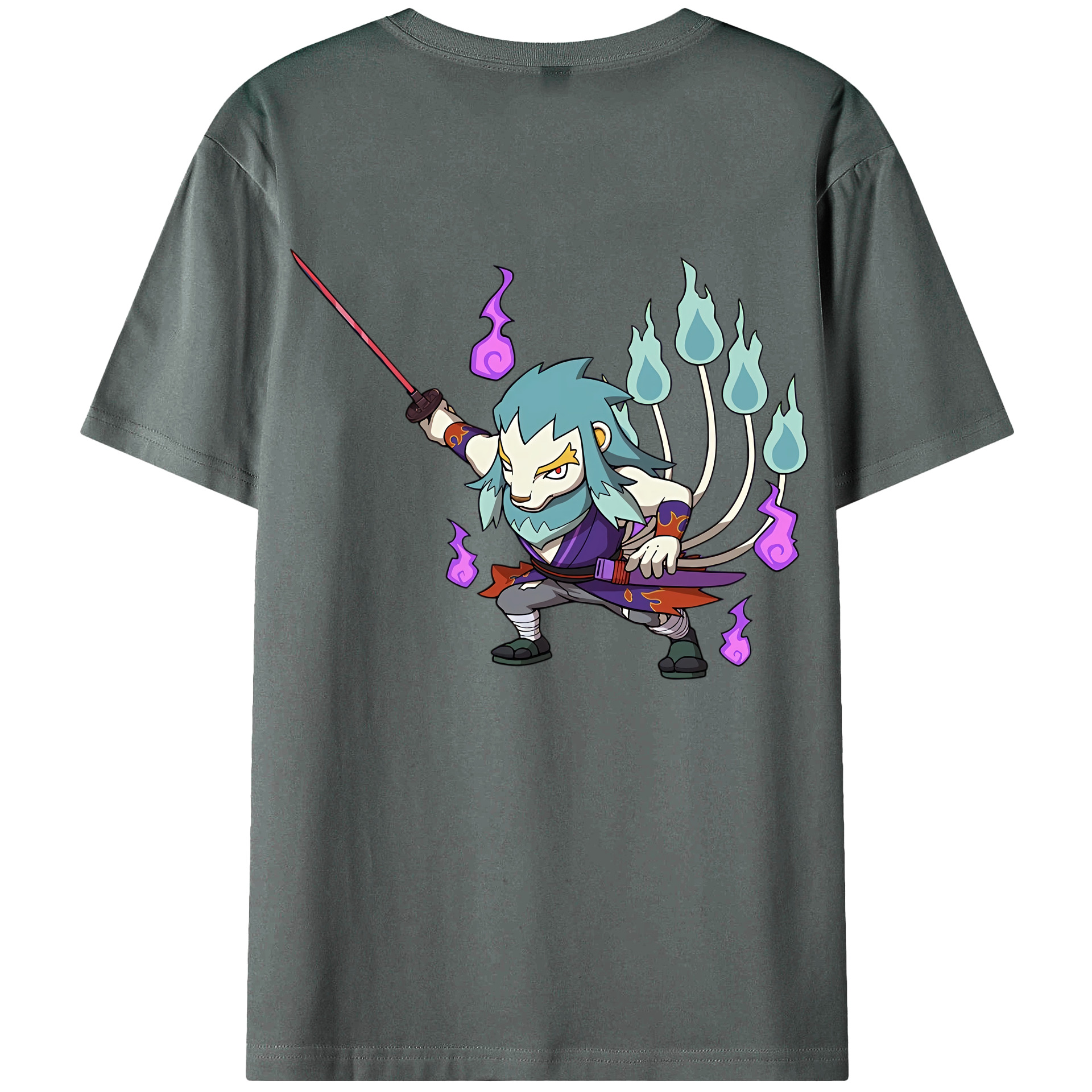 （画像用） 妖怪ウォッチ Yo-kai Watch 綿100％半袖Tシャツ（背面プリント）